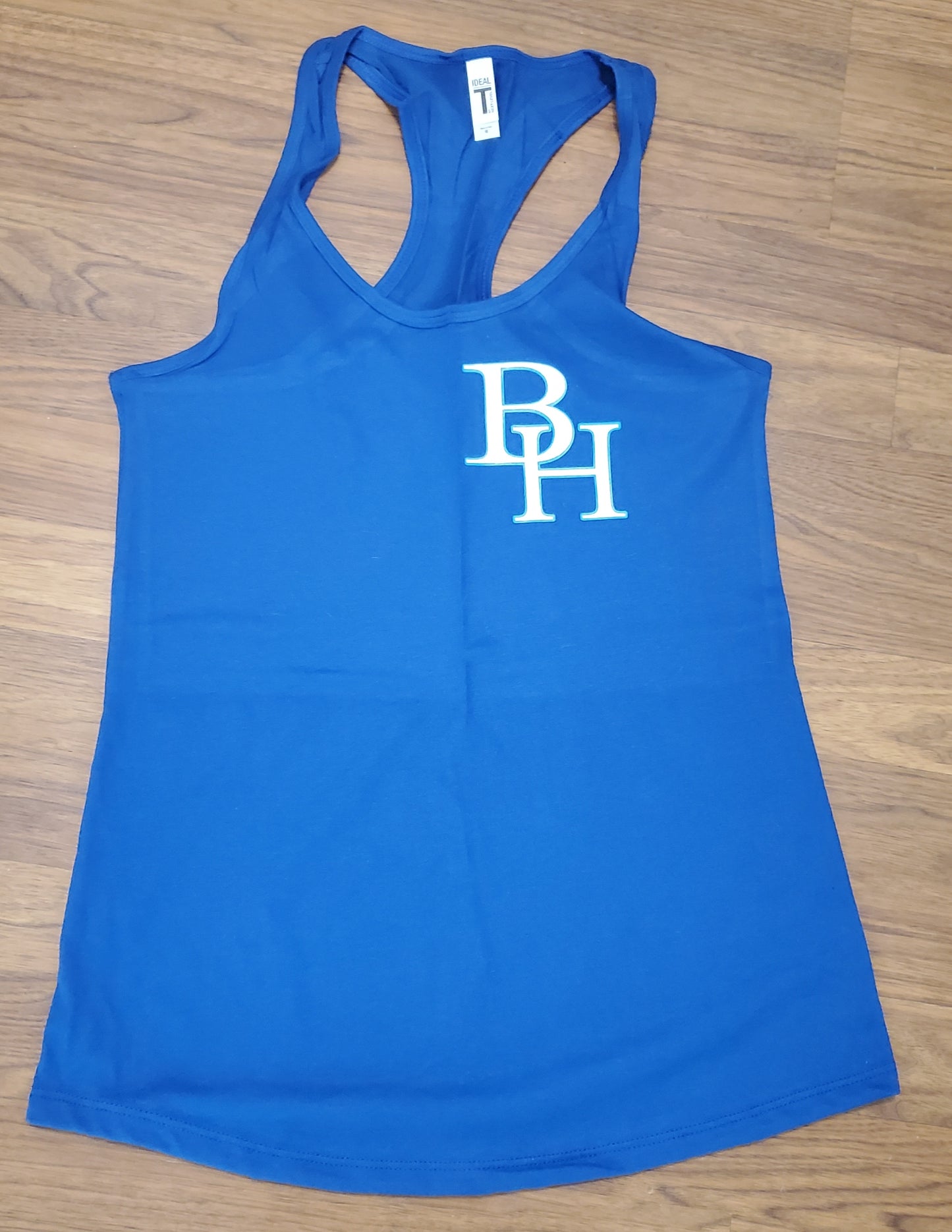 BH District Womens fitted racerback tank top