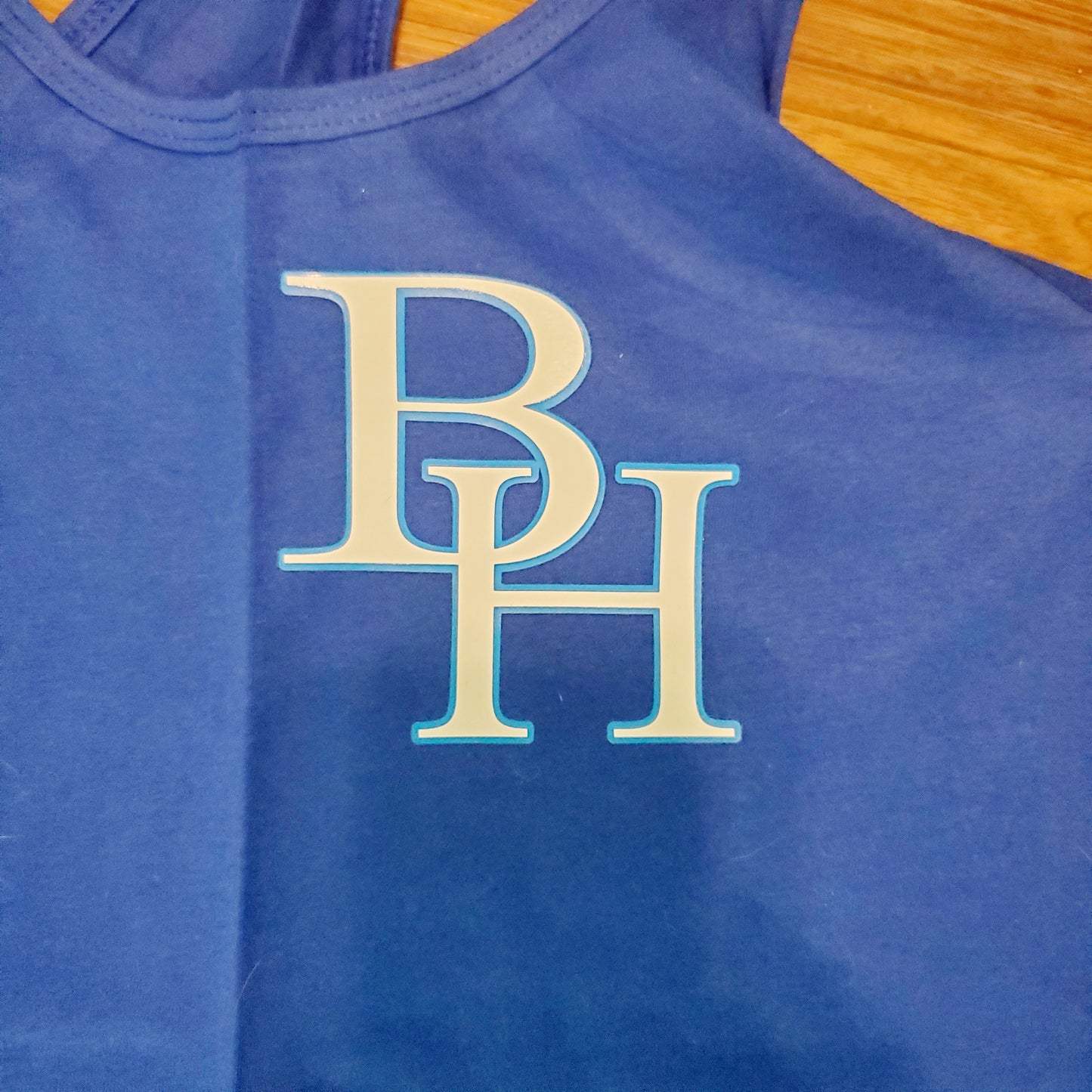 BH District Womens fitted racerback tank top