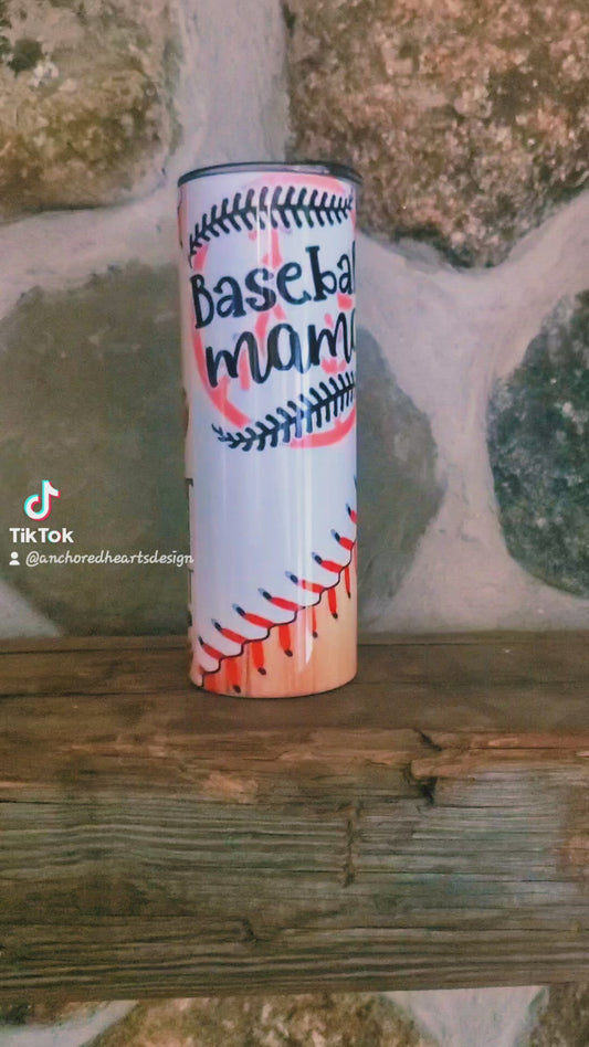 Baseball Mom tumbler